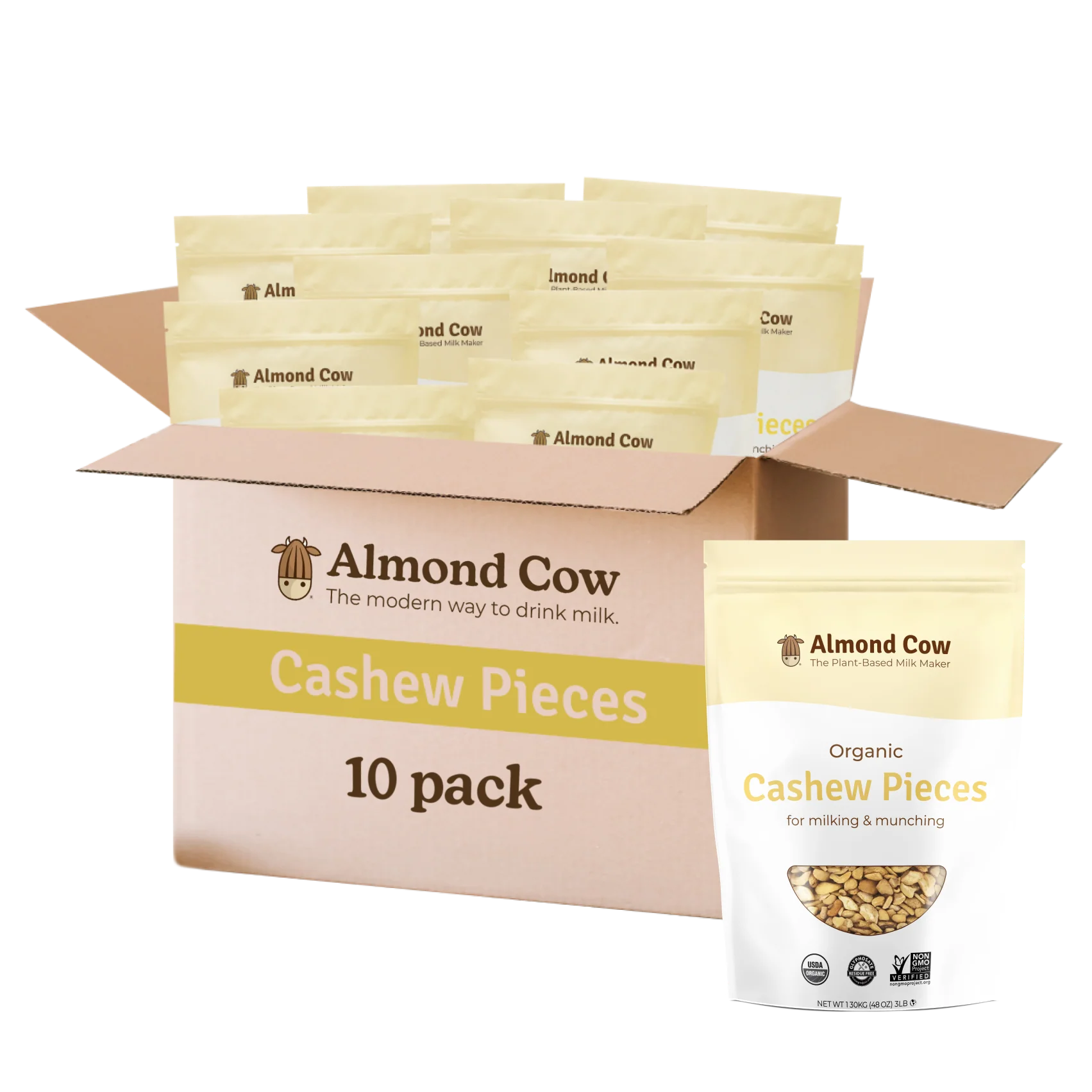 Case of Organic Cashew Pieces - 30 lbs