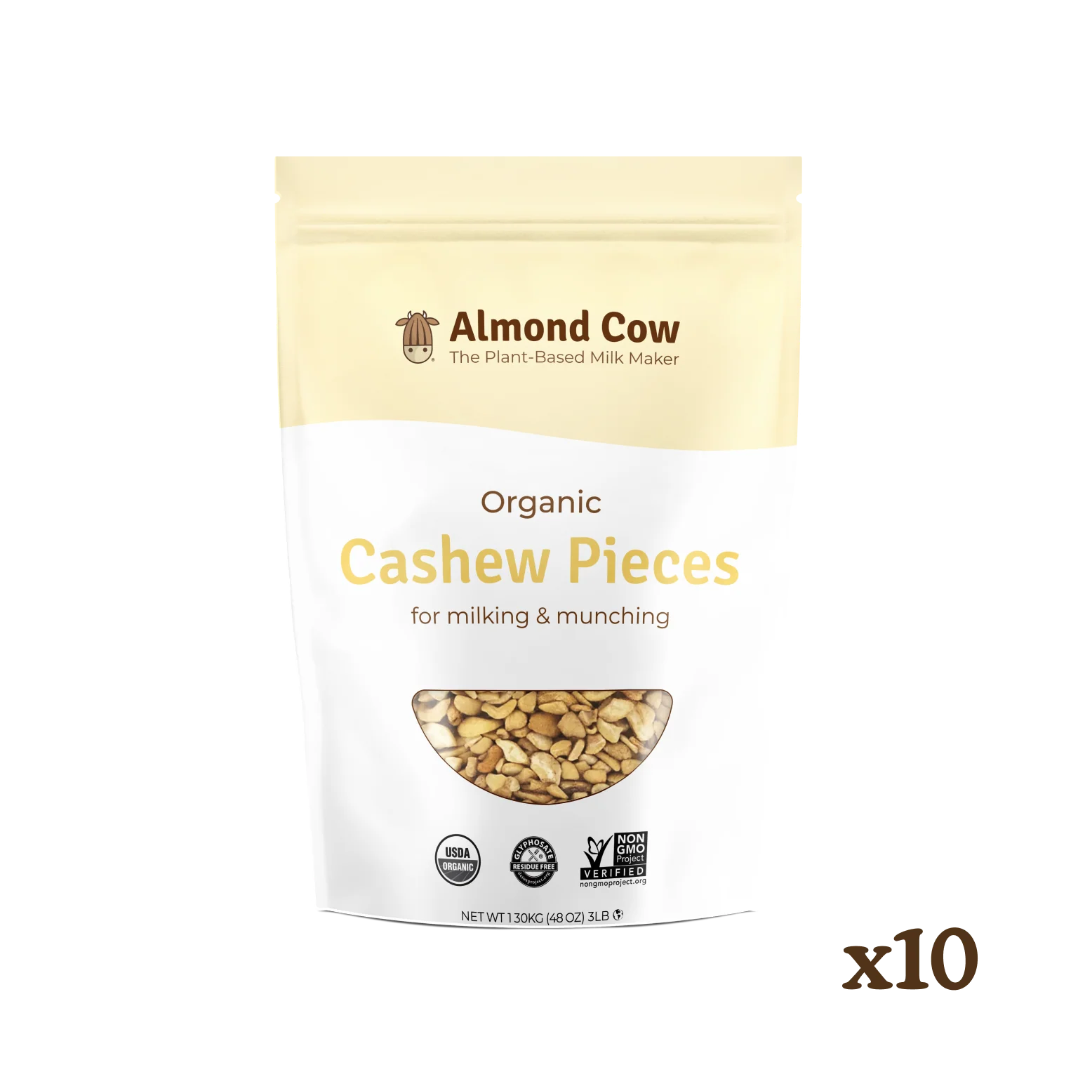 Case of Organic Cashew Pieces - 30 lbs - Image 2