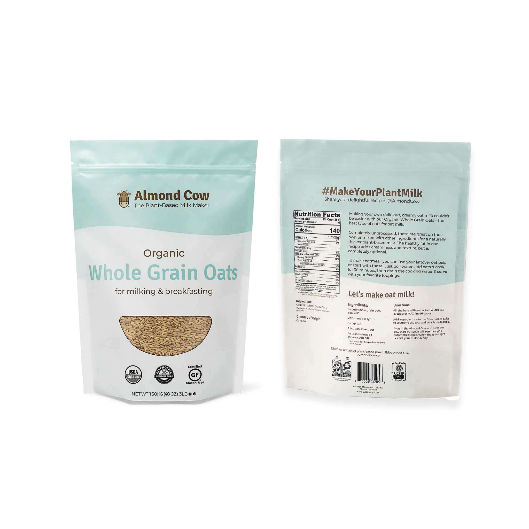 Case of Organic Whole Grain Oats - 30 lbs - Image 4