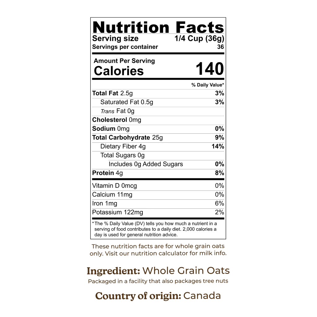 Case of Organic Whole Grain Oats - 30 lbs - Image 5