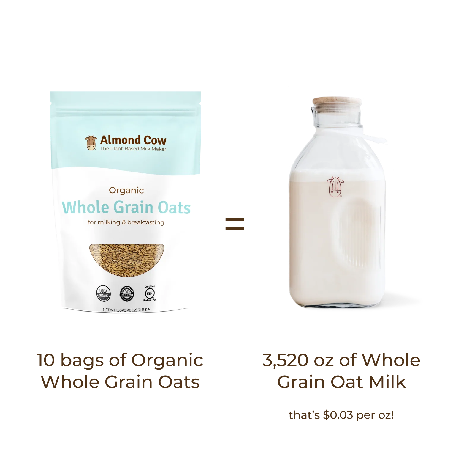Case of Organic Whole Grain Oats - 30 lbs - Image 6